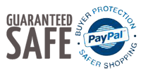 Paypal Secure and Safe Payments Accepted