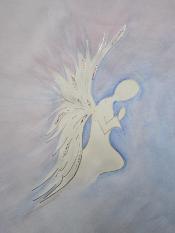 watercolour angel art painting