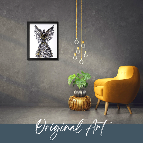 Original Angel Wings Contemporary Wall Art