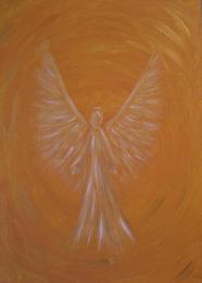 Channelled Archangel Gabriel Painting at Angel Wings Art