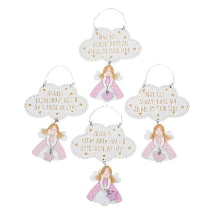 Guardian Angel Hanging Wall Signs For Girls